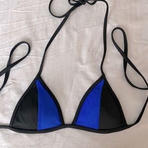 Pink Sport block colored Bikini Top